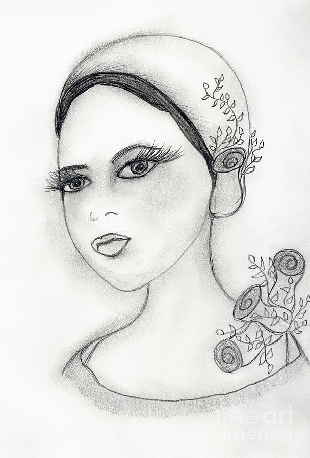 Rose Flapper Drawing by Sonya Chalmers