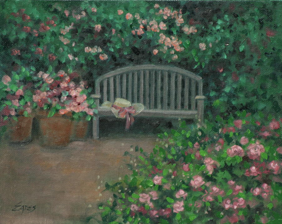 Rose Garden Painting by Linda Eades Blackburn