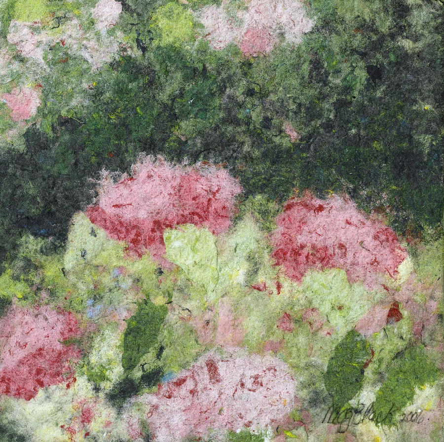 Flower Painting - Rose Garden by Meg Black