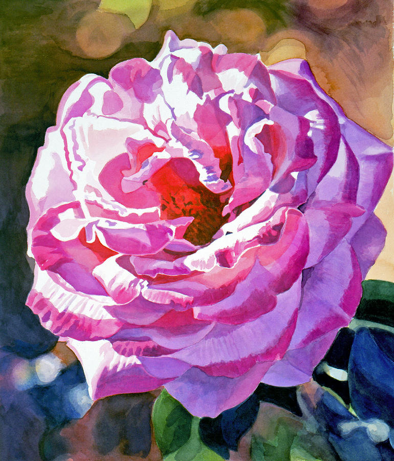 Rose of the Temple Painting by David Lloyd Glover