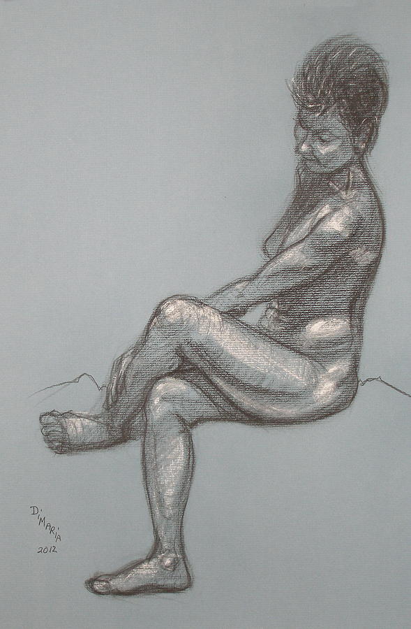 Rose Seated Drawing by Donelli  DiMaria