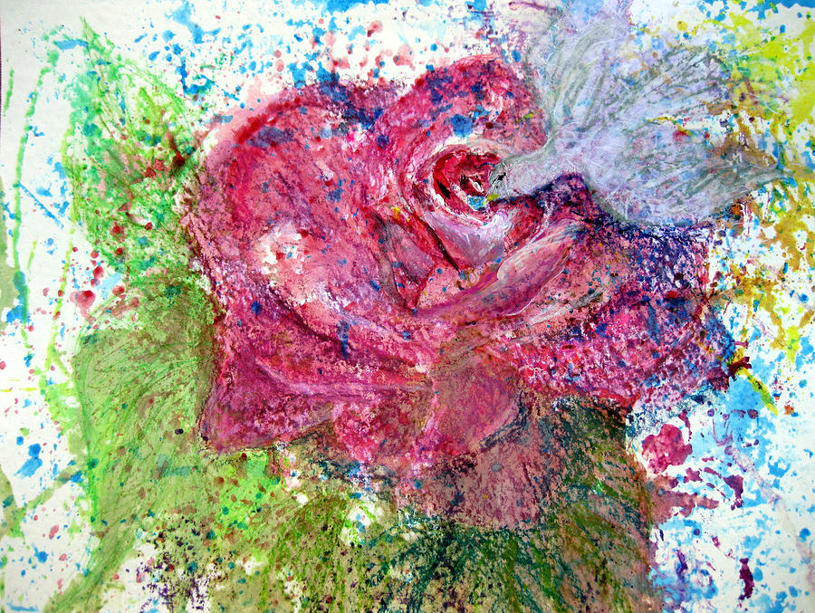 Rose Visited Mixed Media by Sarah Hornsby