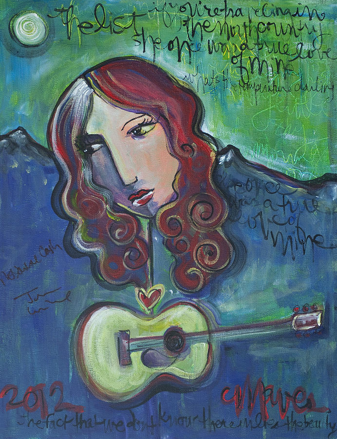 Roseanne Cash Painting by Laurie Maves ART