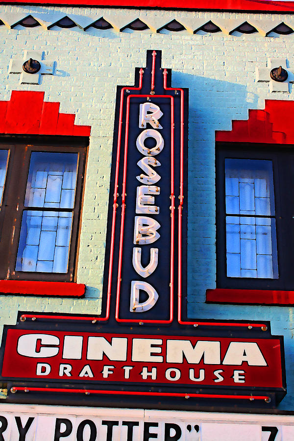 Rosebud Cinema Drafthouse Digital Art by Geoff Strehlow