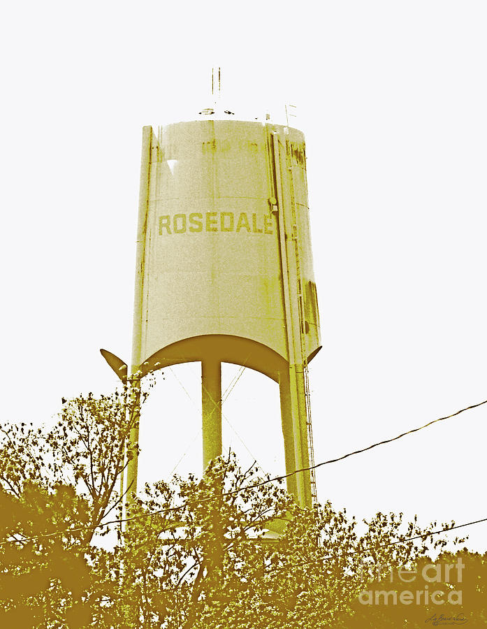 Rosedale Water Tower Digital Art by Lizi Beard-Ward