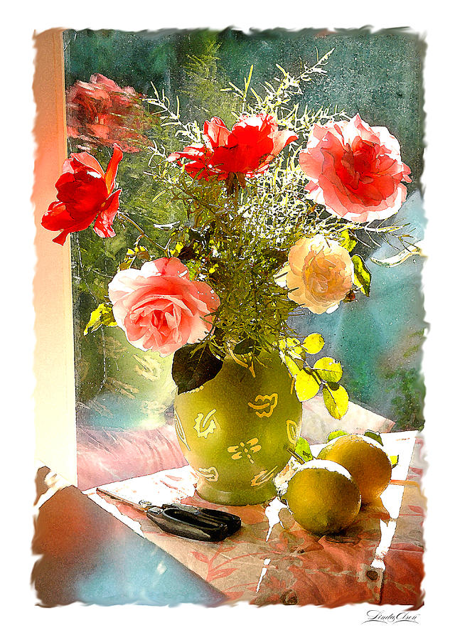 Roses and Lemons Photograph by Linda Olsen