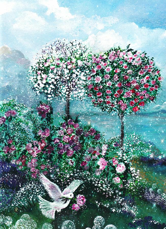 Roses for Maria Painting by Milenka Delic