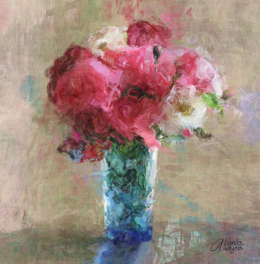Roses For Mom Digital Art by Arline Wagner
