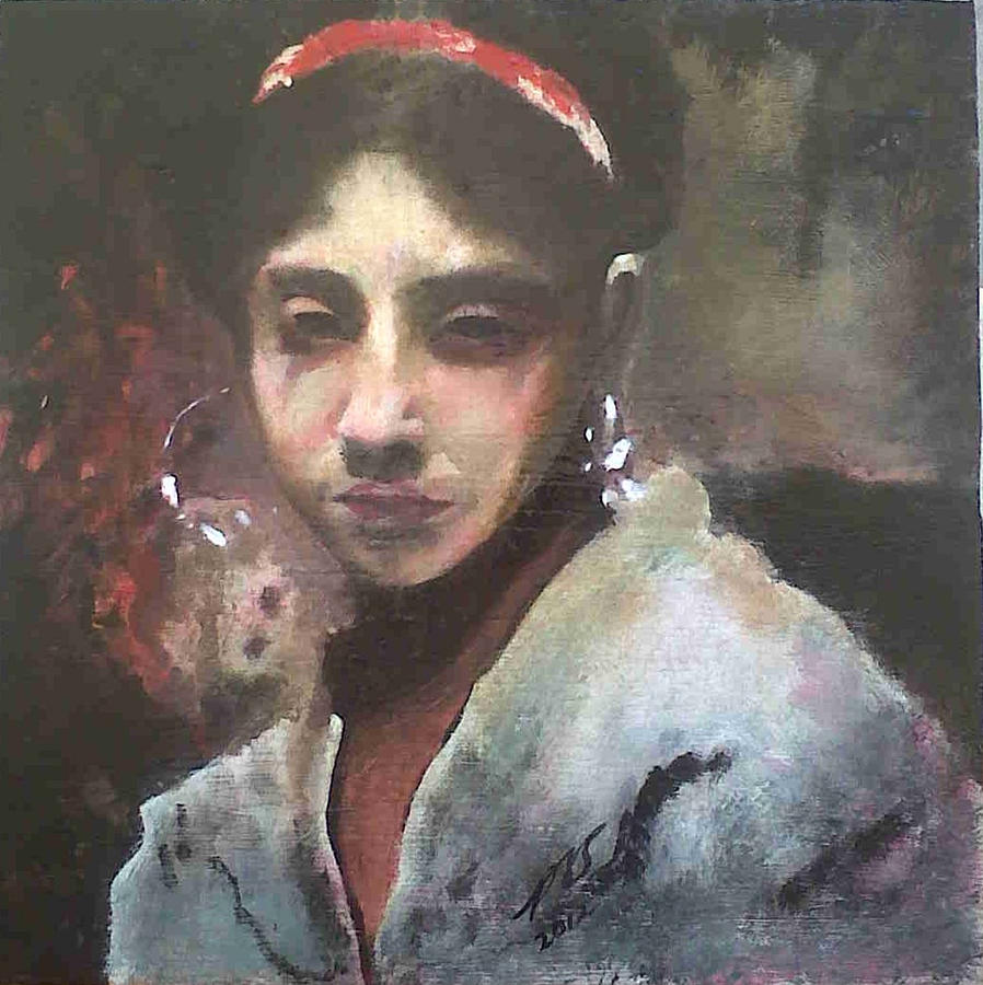 Portrait Painting - Rosina by Paula Steffensen