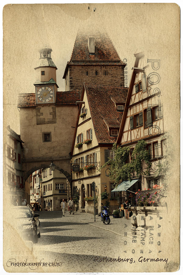 Rothenburg German Photograph by Cecil Fuselier