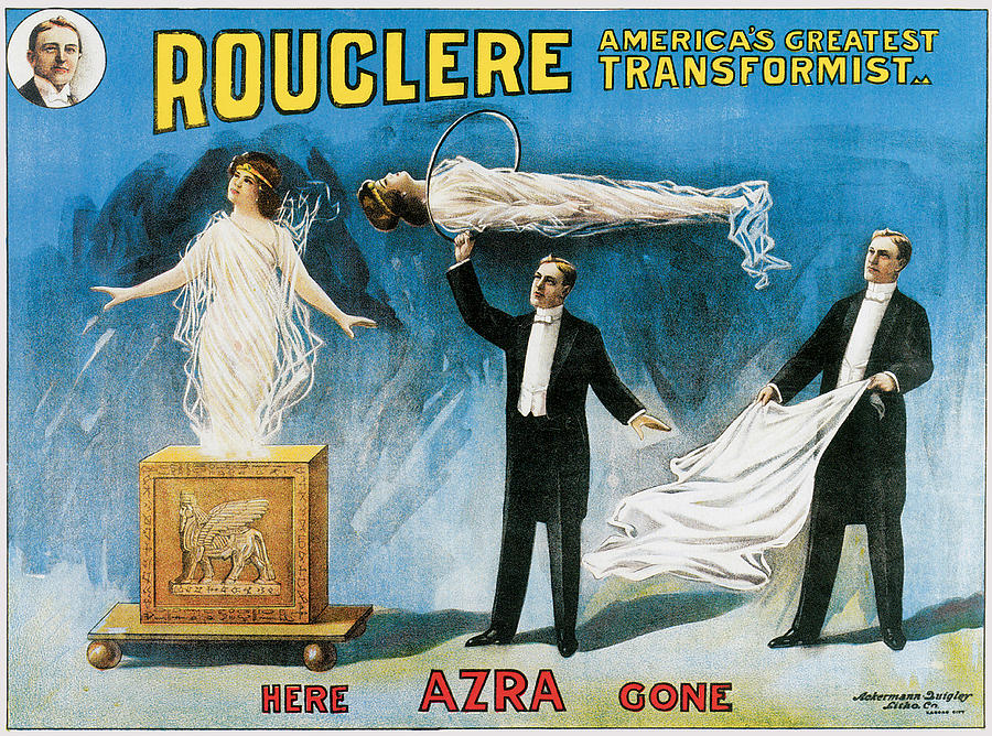 Magician Painting - Rouclere Americas Greatest Transformist by Unknown