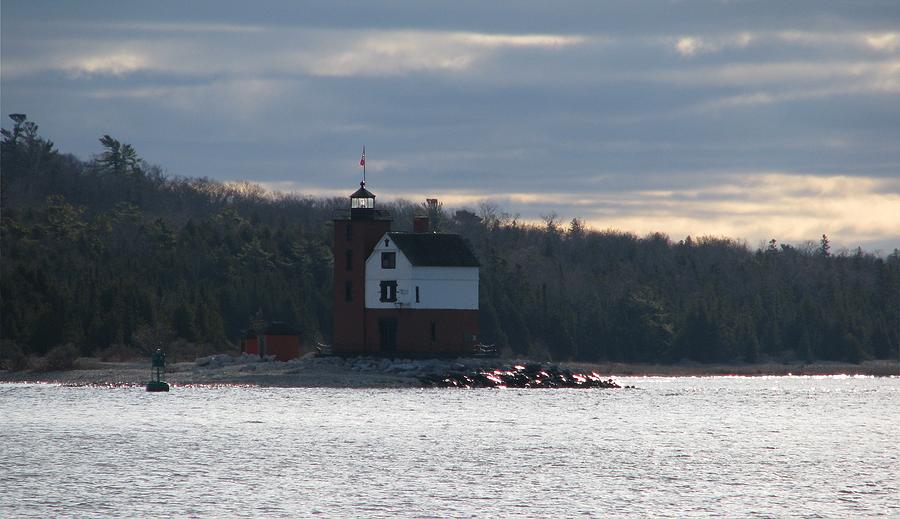 Round Island Lighthouse Photograph by Keith Stokes