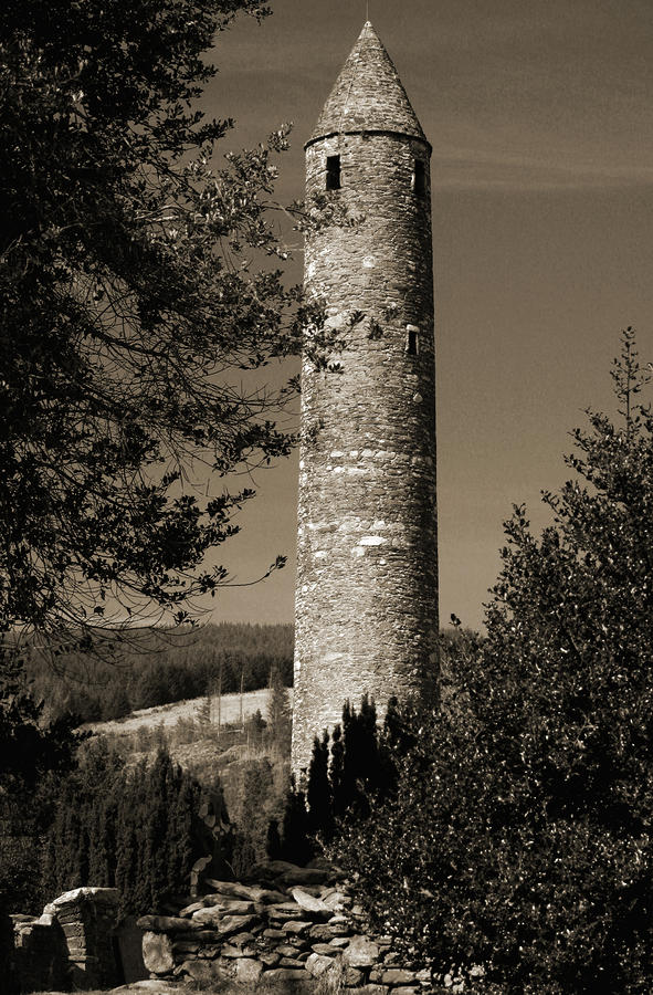 Round Tower of Glendalough Photograph by Celine Pollard