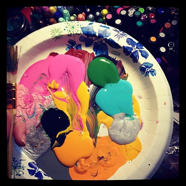 ...round Two!! #painting... ;) Photograph by Jonelle Dansie