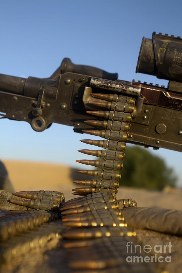 Rounds Of A M240 Machine Gun Photograph by Stocktrek Images
