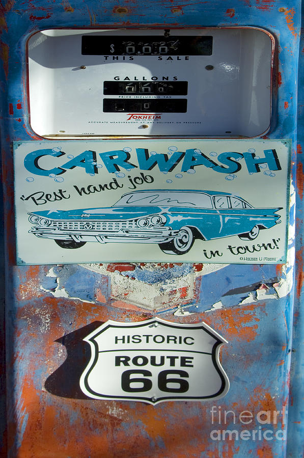 Car Photograph - Route 66 by Bob Christopher