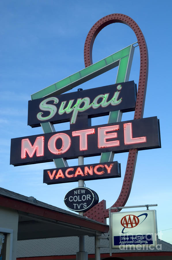 Route 66 Supai Motel Photograph by Bob Christopher