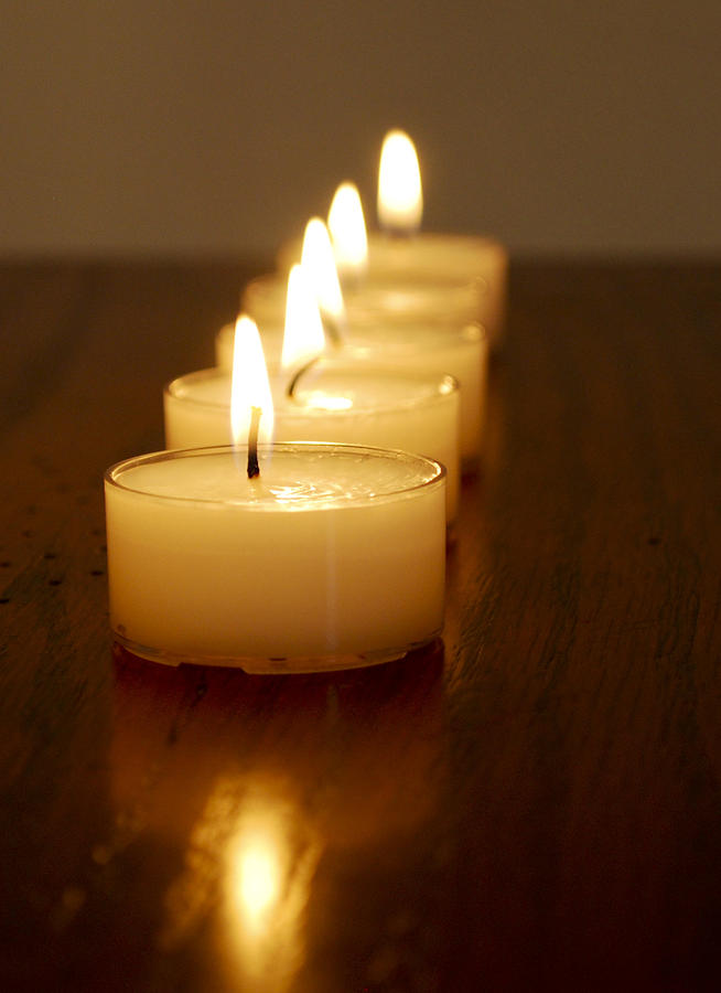 Row of Candles Photograph by Malania Hammer | Fine Art America