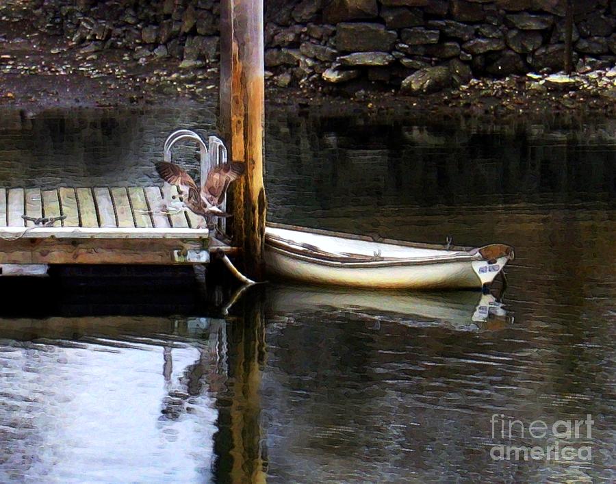 Rowboat Digital Art by Dale   Ford
