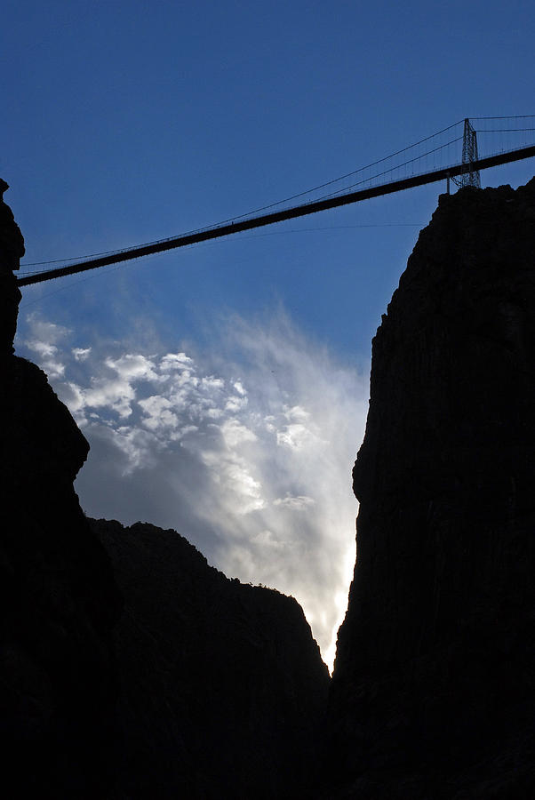 Landscape Photograph - Royal Gorge Bridge and Sky by Robert Meyers-Lussier