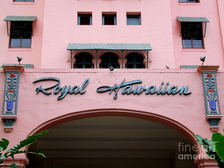 Royal Hawaiian Hotel Entrance Arch Photograph