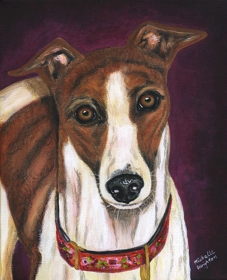 Royalty - Greyhound Painting Painting by Michelle Wrighton