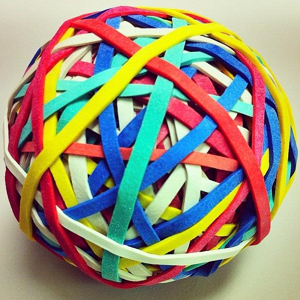 Toy Photograph - Rubberband Ball by Megan Lacy