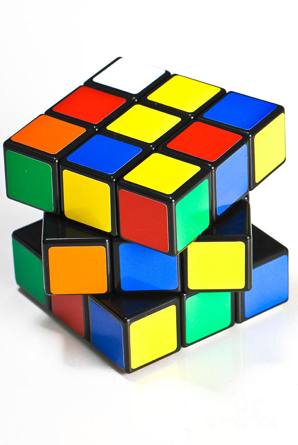Rubiks Cube Photograph by Photo Researchers