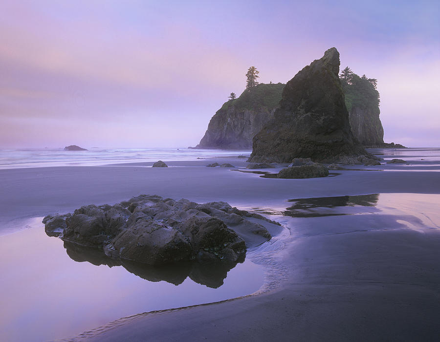 Ruby Beach With Seastacks And Boulders Photograph by Tim Fitzharris