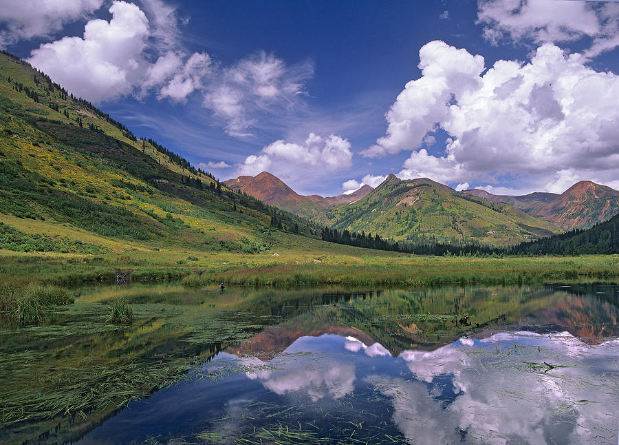 Ruby Range Reflected In Lake Gunnison Photograph by Tim Fitzharris