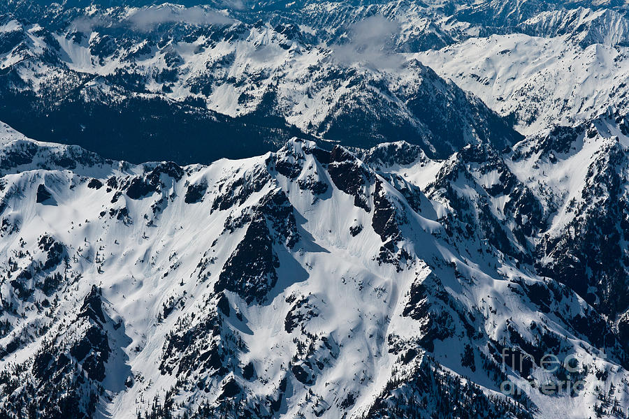 Rugged Olympic Mountains Photograph by Mike Reid