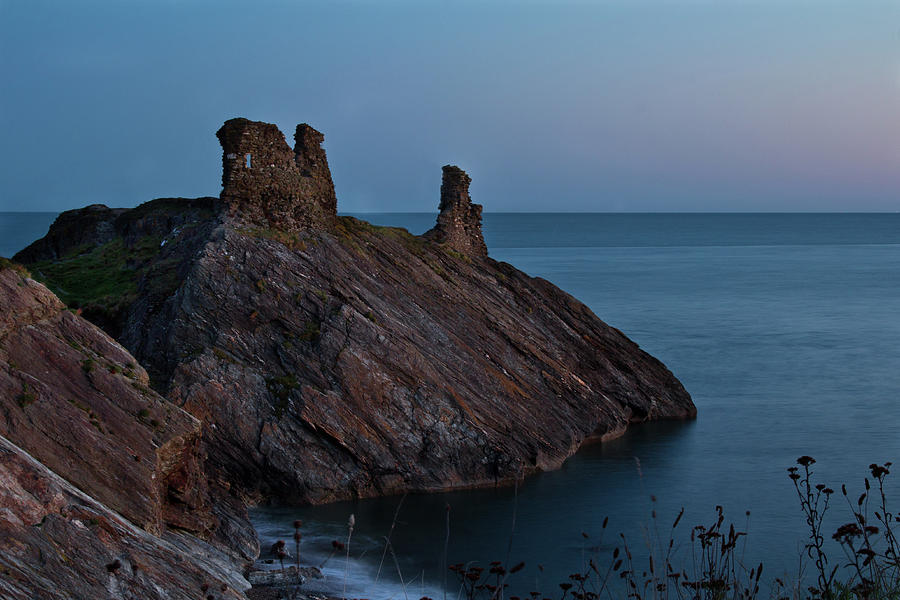 Ruins of Black Castle at dawn Photograph by Celine Pollard