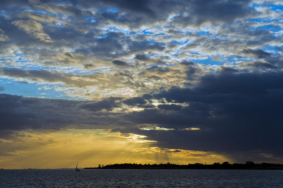 Running out at sunset Photograph by Gary Eason