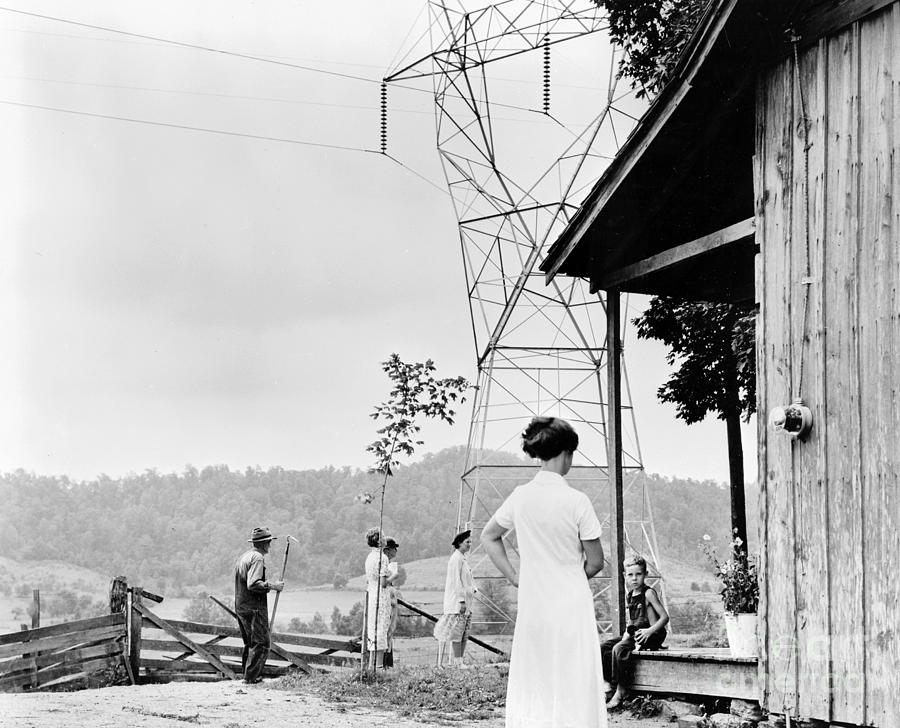 RURAL ELECTRICITY, c1935 Photograph by Granger
