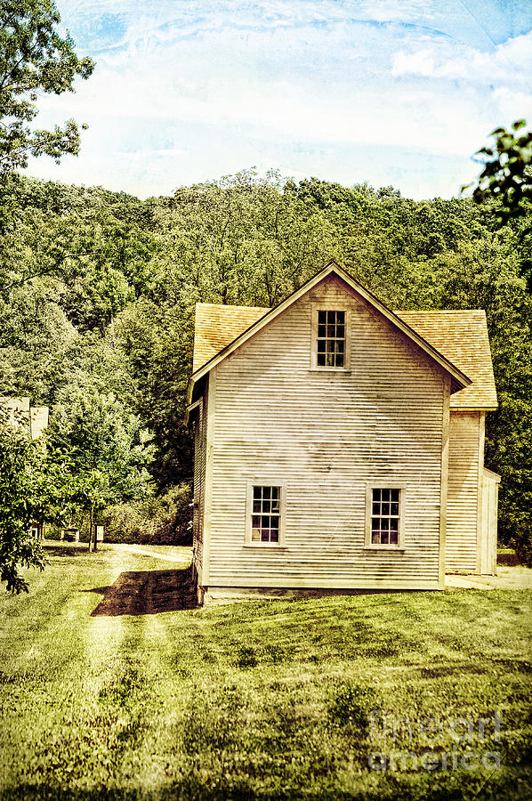 Vintage Photograph - Rural Home by HD Connelly