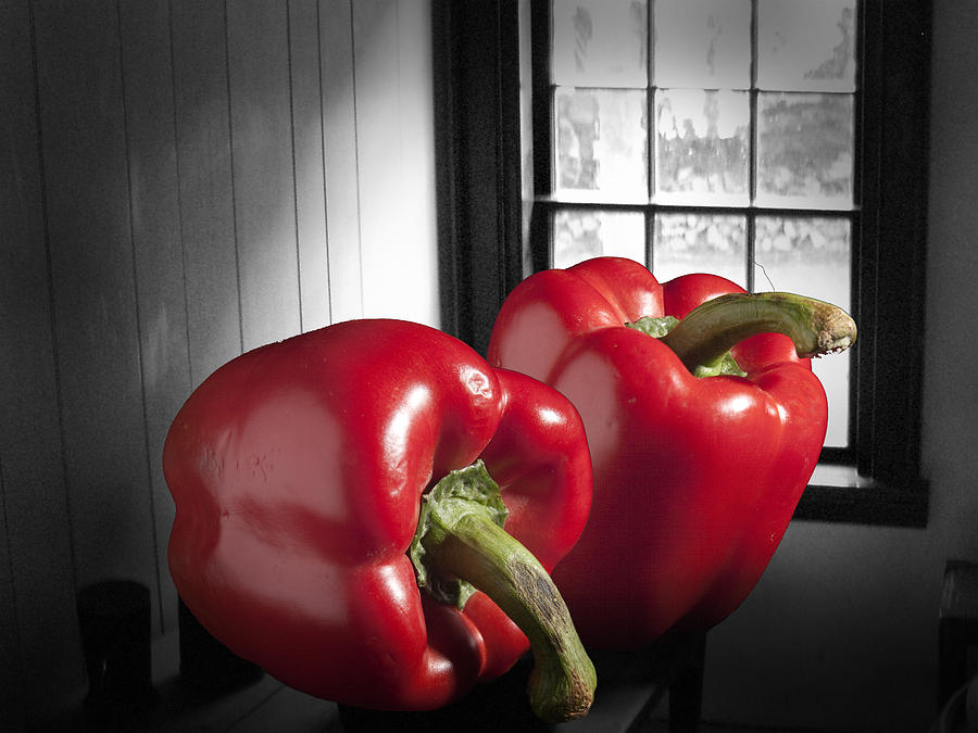 Rural Red Peppers No.0045 Photograph