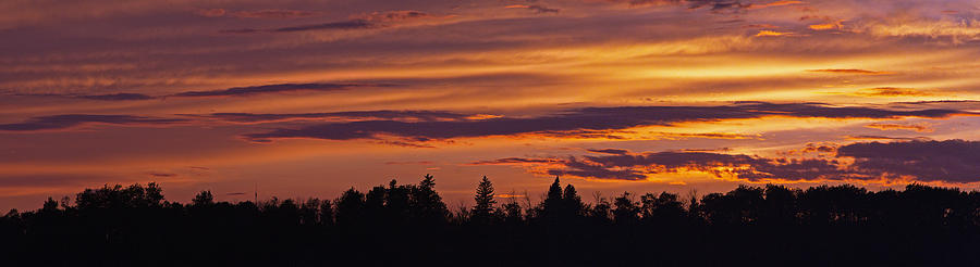 Rural Skyline Sunset Photograph by David Kleinsasser