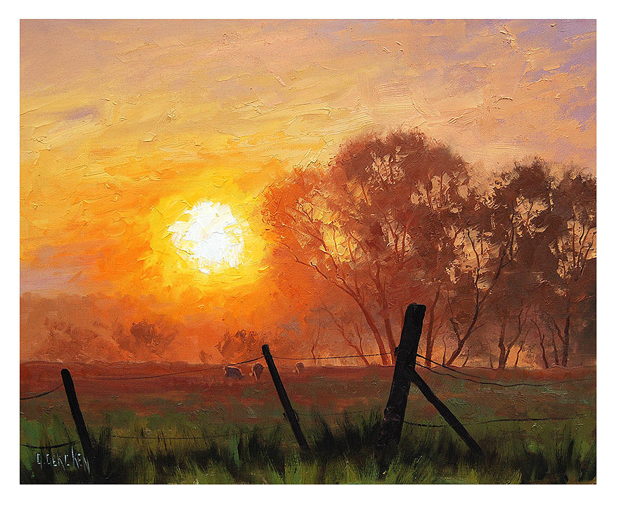 sunrise painting