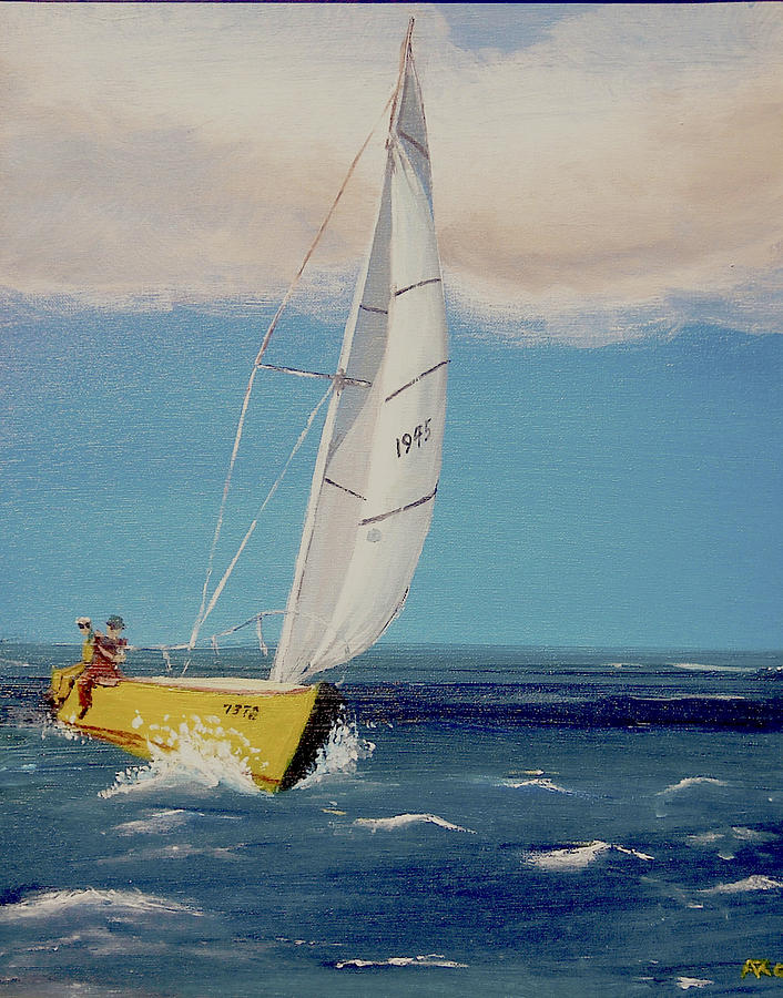 Rush to Shore Painting by Anthony Ross