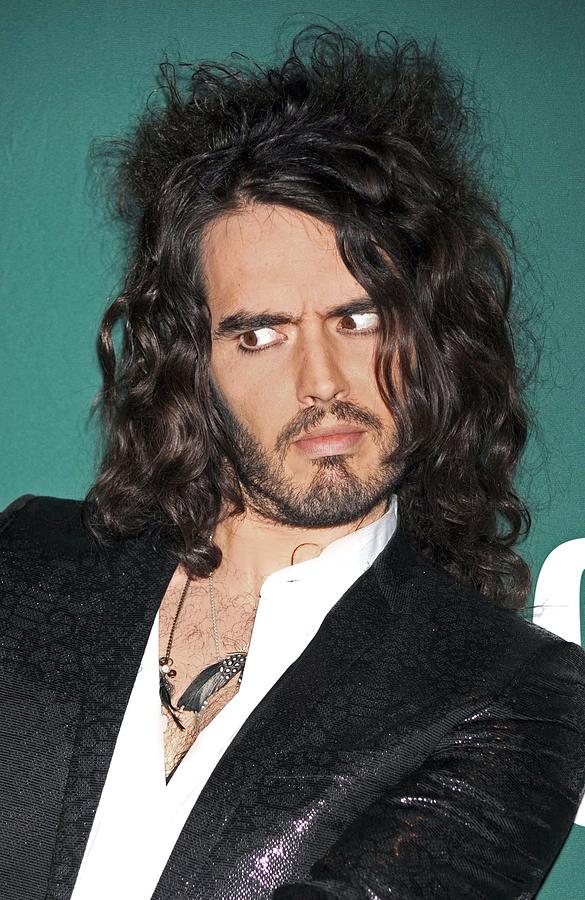 Portrait Photograph - Russell Brand At A Public Appearance by Everett