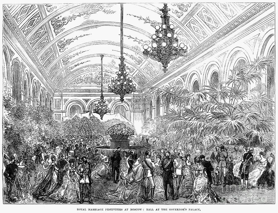 1874 Photograph - Russia: Royal Wedding, 1874 by Granger 1874 Photograph - Russia: Royal Wedding, 1874 by Granger
