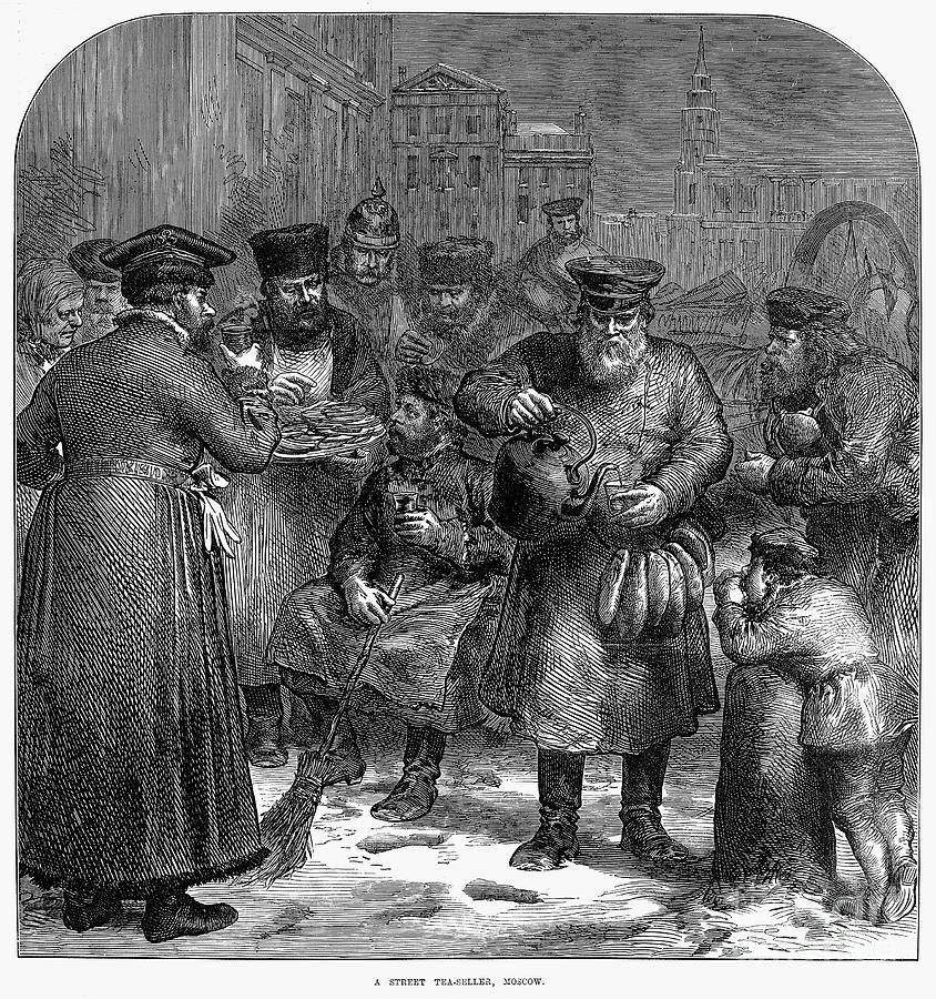 Russia: Tea Vendor, 1874 Photograph by Granger