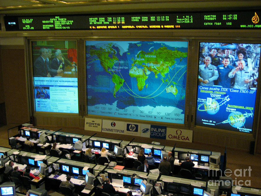 Russian Mission Control Center Photograph by Nasa