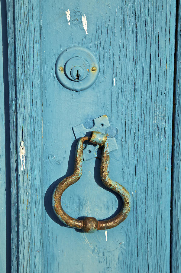 Rusted Door Knocker Photograph by David Letts