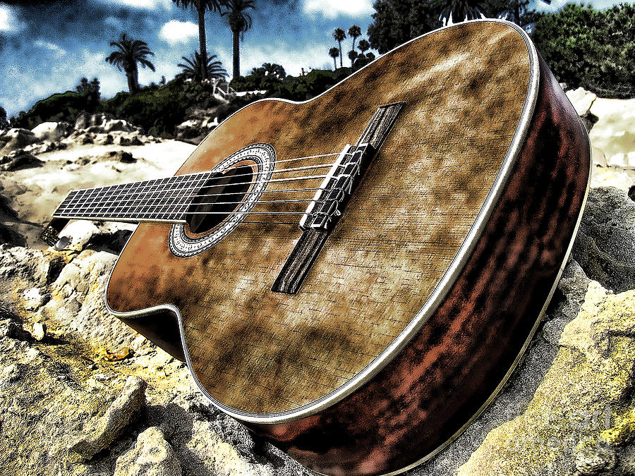 Rustic Guitar Photograph by Jason Abando