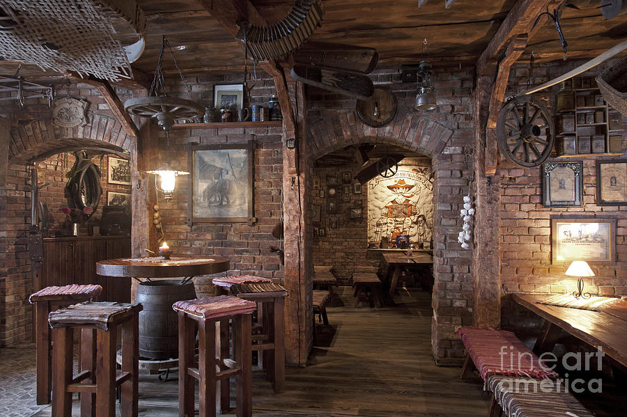 Rustic Restaurant Seating Photograph by Jaak Nilson