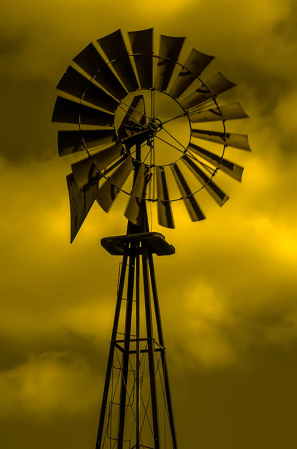 Rustic Windmill Photograph by Brian Stevens