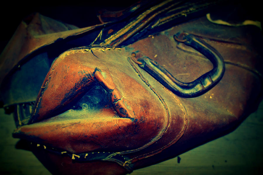 Rusty Leather Satchel Photograph by Diane montana Jansson