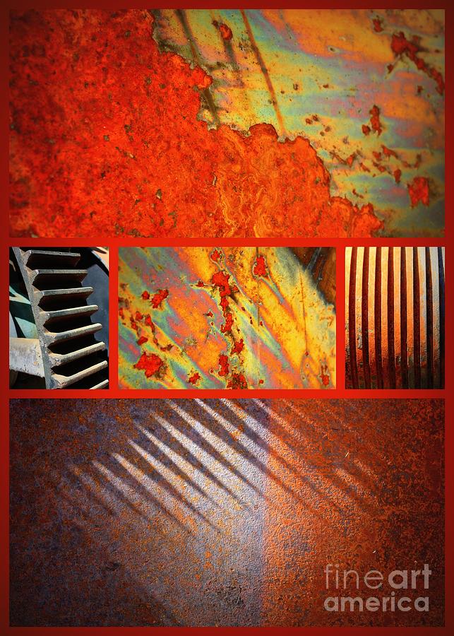 Pattern Digital Art - Rusty Metal Canvas by Carol Groenen
