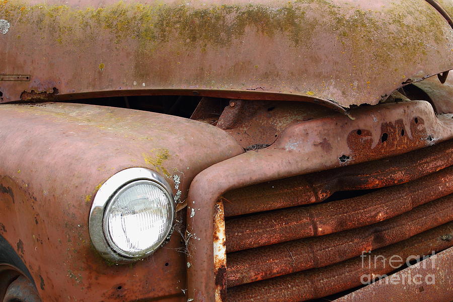 Rusty Old GMC Truck . 7D8403 Photograph by Wingsdomain Art and Photography